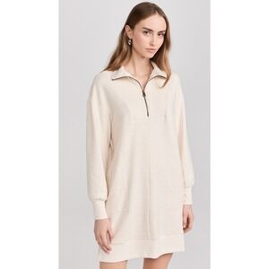 Farherty Legend Quarter Zip Dress Small Eco-friendly Casual Cozy Minimalist Chic